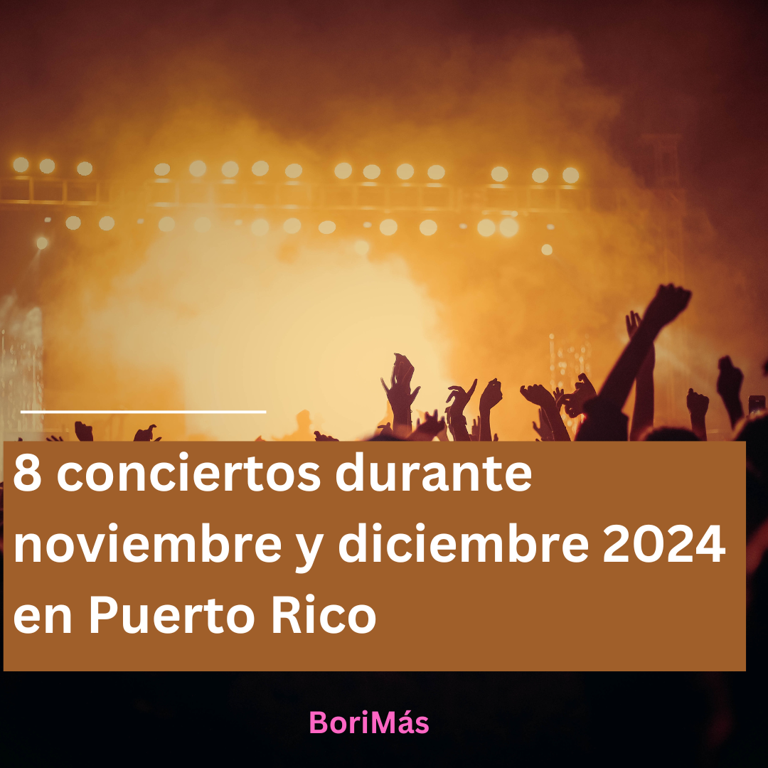 8 conciertos programados para el otoño de 2024 en Puerto Rico